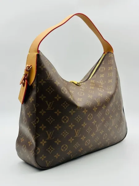 Louis Vuitton Сумка выполнена из натуральной кожи и канве — фото 5