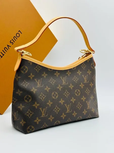 Louis Vuitton Сумка выполнена из натуральной кожи и канве — фото 5