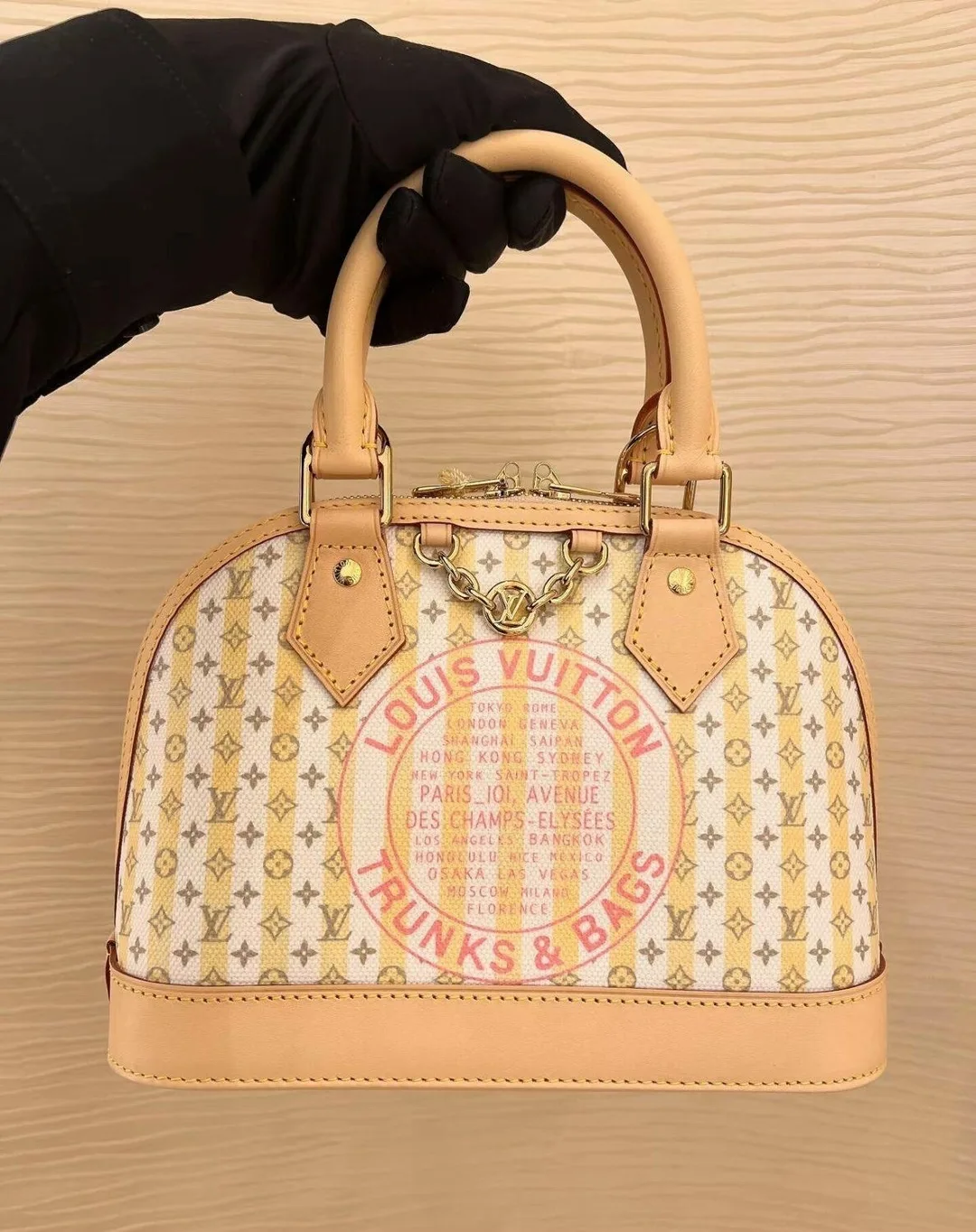 LOUISVUITTON, сумка из ткани и натуральной кожи — фото 2