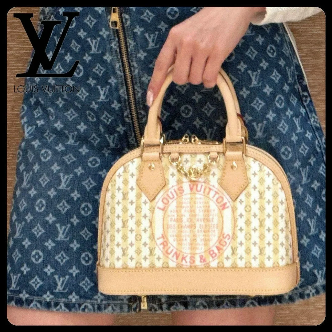 LOUISVUITTON, сумка из ткани и натуральной кожи — фото 3