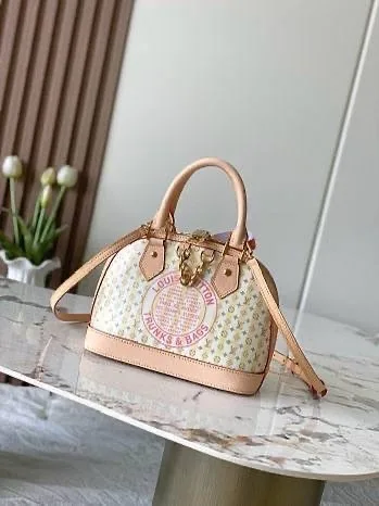 LOUISVUITTON, сумка из ткани и натуральной кожи — фото 4