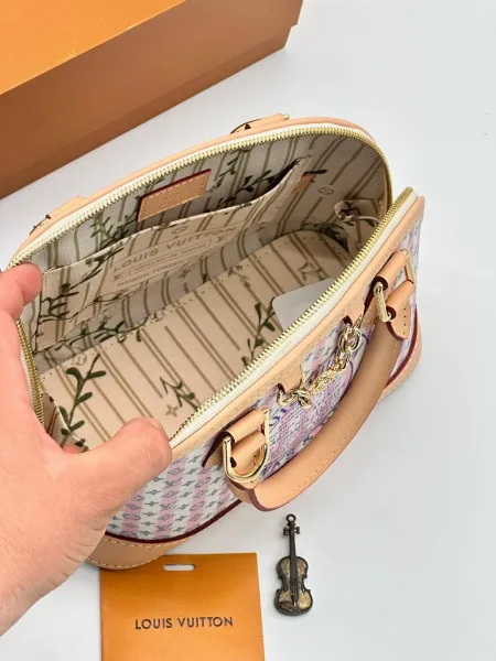 LOUISVUITTON, сумка из ткани и натуральной кожи — фото 9