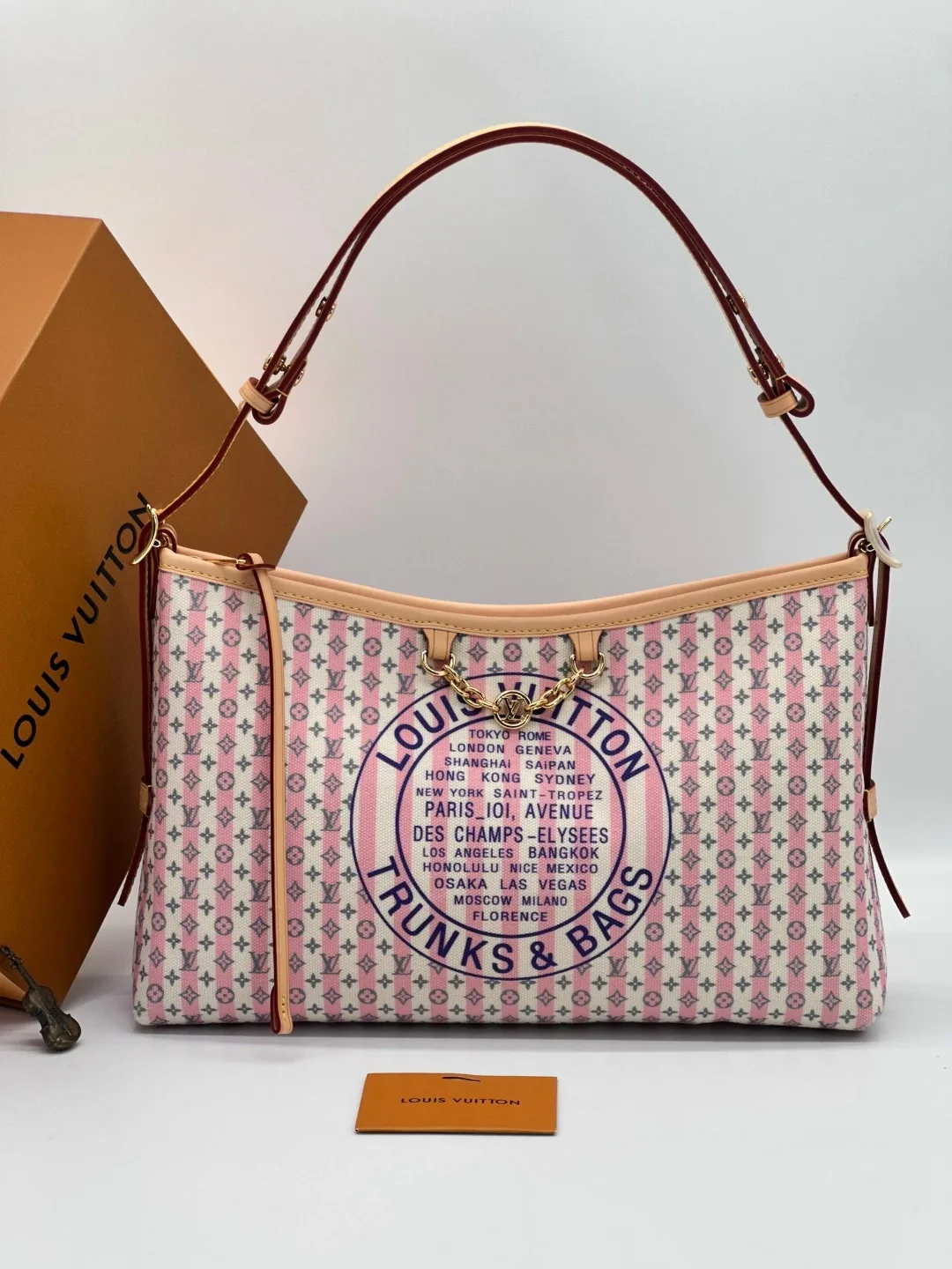 Женская сумка LOUISVUITTON, ткань + натуральная кожа — фото 1