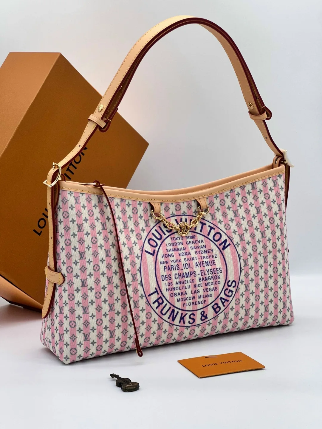 Женская сумка LOUISVUITTON, ткань + натуральная кожа — фото 2