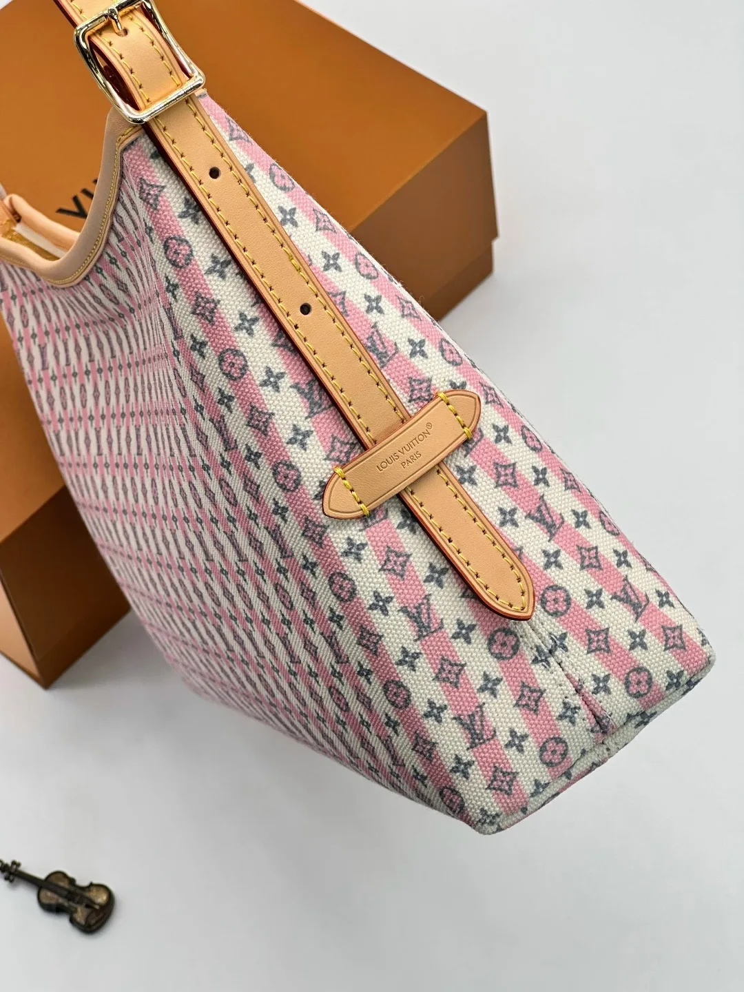 Женская сумка LOUISVUITTON, ткань + натуральная кожа — фото 5
