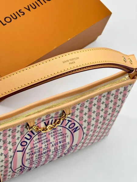 Женская сумка LOUISVUITTON, ткань + натуральная кожа — фото 5