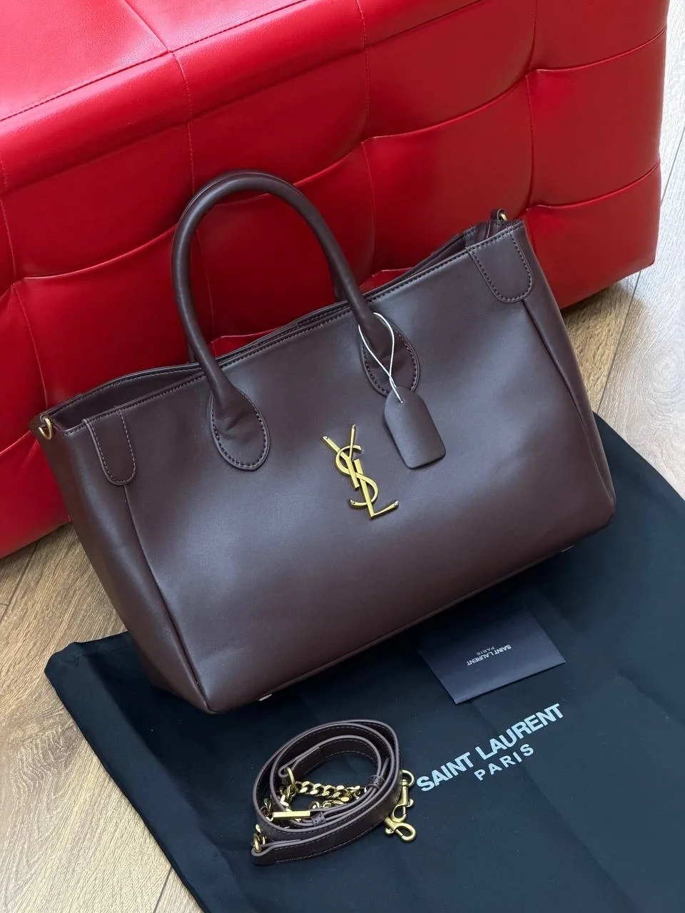 Сумка Saint Laurent из натуральной замши — фото 1