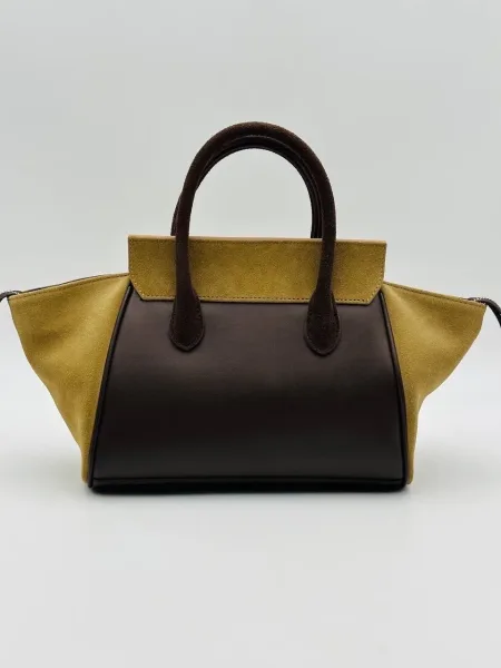 Сумка CELINE выполнена из натуральной кожа и замши — фото 12