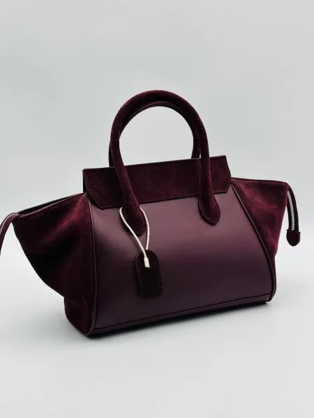 Сумка CELINE выполнена из натуральной кожа и замши — фото 6