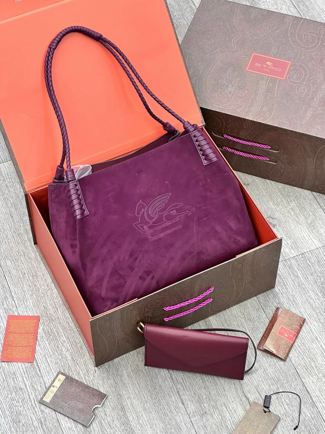 ETRO, сумка из натуральной замши — фото 3