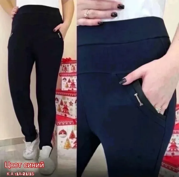 Штаны из хлопка, эластичные, подходят по — фото 3