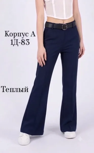 Теплые брюки клёш из флиса — фото 3