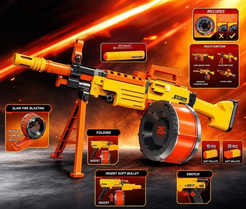 Большой бластер с мягкими пулями — фото 7