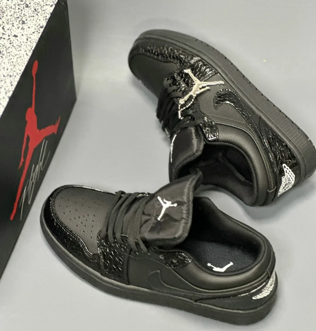 Air Jordan 1 Low AJ1 Кроссовки Чёрный — фото 5