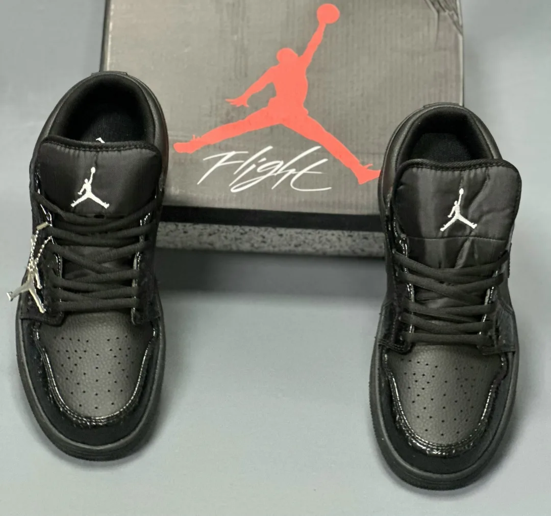 Air Jordan 1 Low AJ1 Кроссовки Чёрный — фото 6