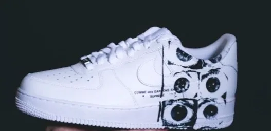 Кроссовки Nike Comme des Garçons x Supreme x Air Force 1 Low 'Eyes — фото 2