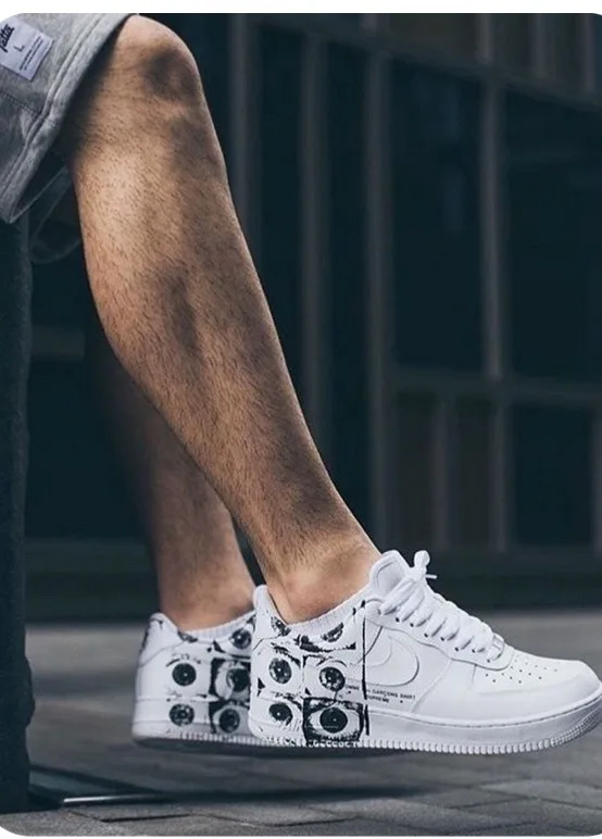 Кроссовки Nike Comme des Garçons x Supreme x Air Force 1 Low 'Eyes — фото 6