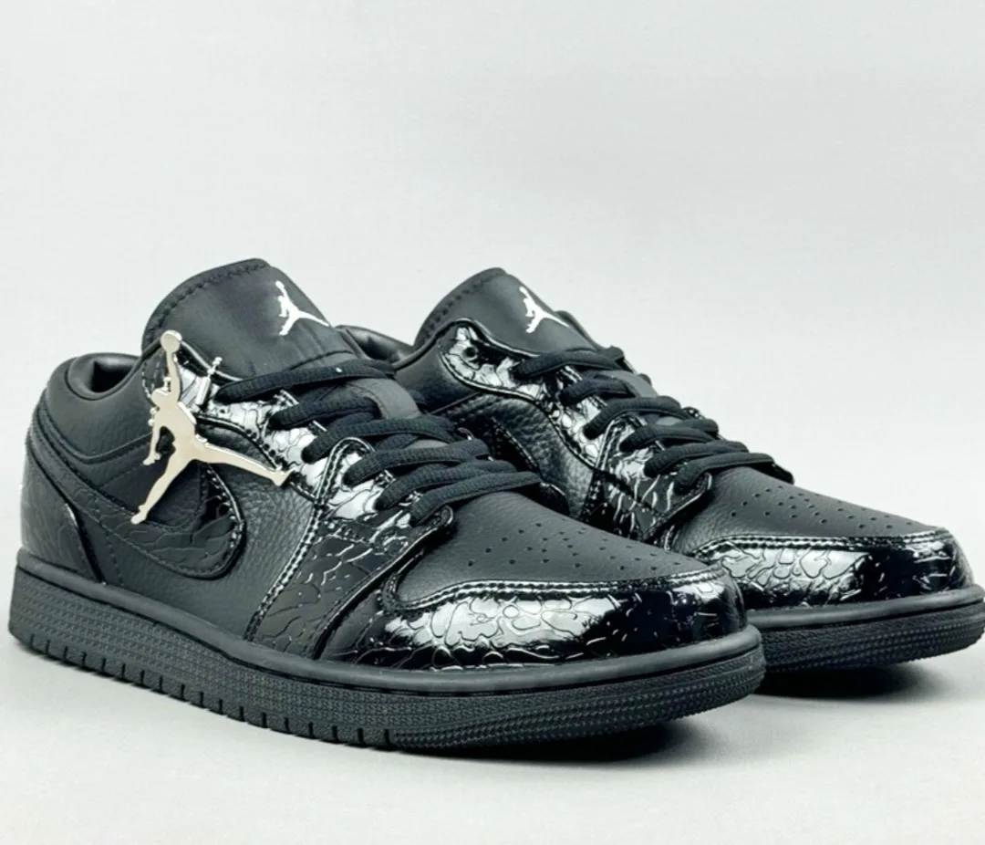 Air Jordan 1 Low AJ1 Кроссовки Чёрный — фото 4