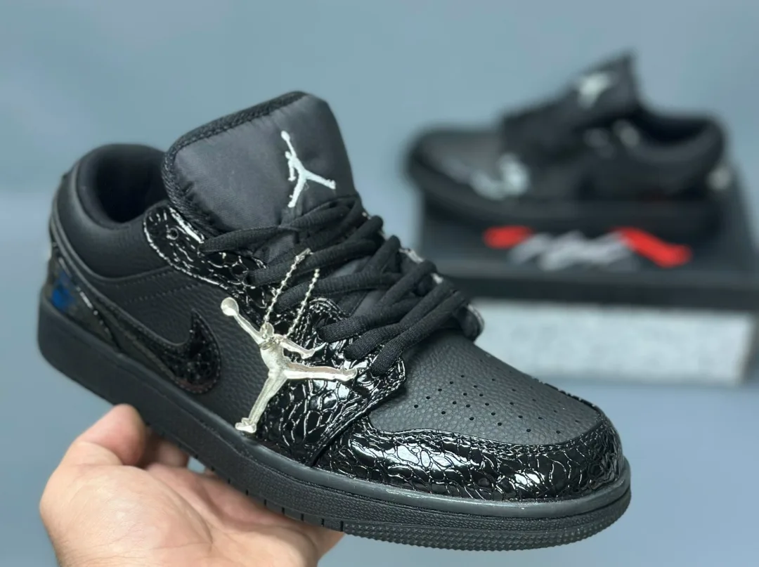 Air Jordan 1 Low AJ1 Кроссовки Чёрный — фото 8