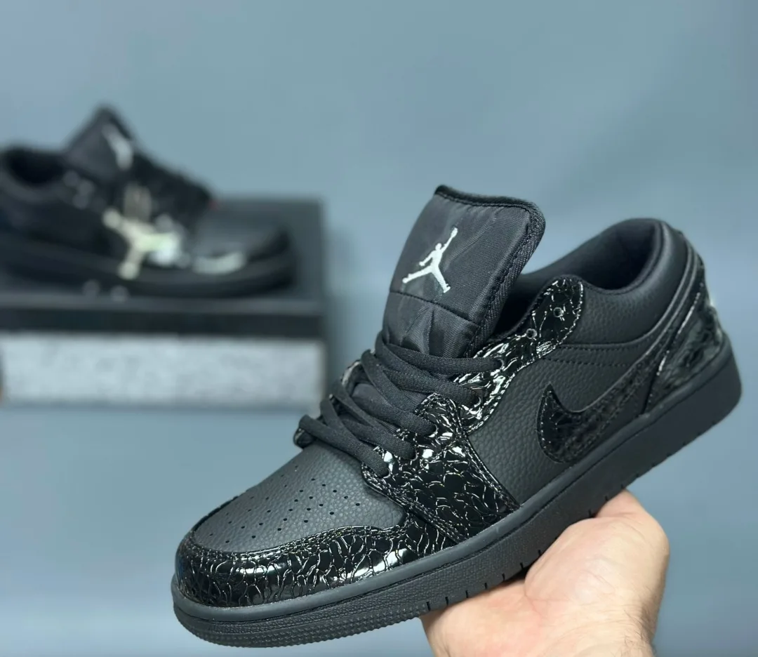 Air Jordan 1 Low AJ1 Кроссовки Чёрный — фото 9