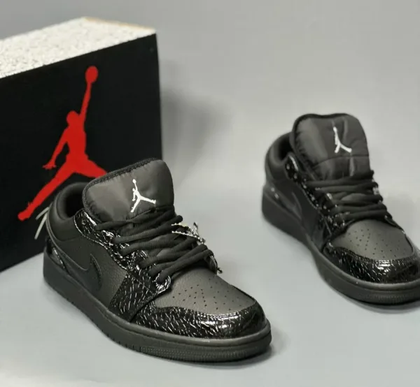 Air Jordan 1 Low AJ1 Кроссовки Чёрный — фото 1