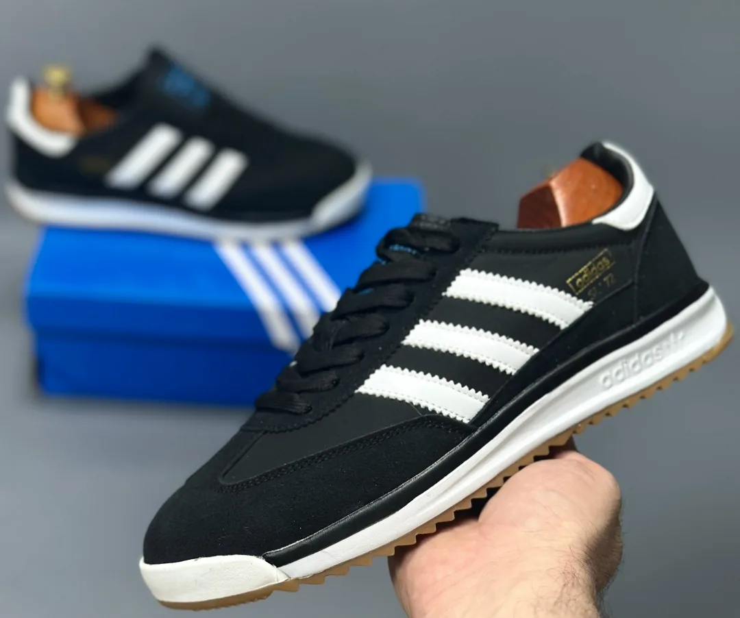 Adidas Originals SL72 кроссовки из замши и ткани — фото 5