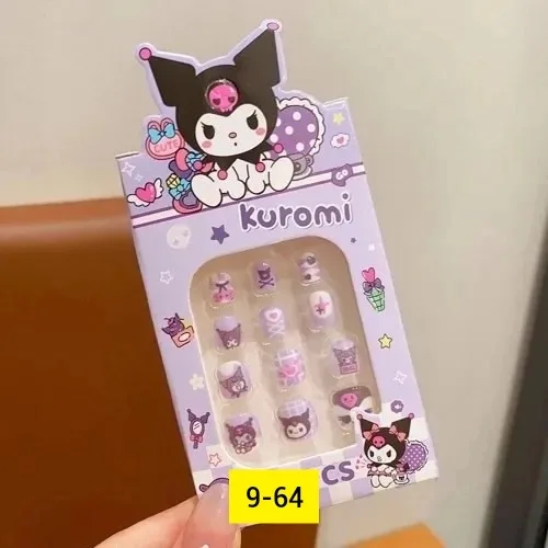 Sanrio мультфильм милые наклейки для ногтей для девочек — фото 3