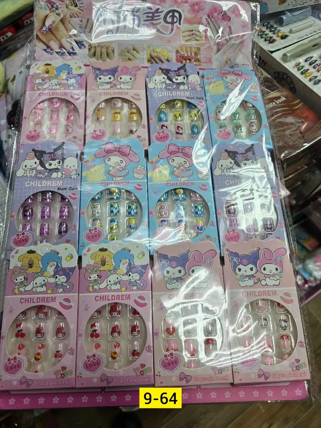 Sanrio мультфильм милые наклейки для ногтей для девочек — фото 5