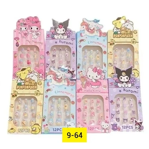 Sanrio мультфильм милые наклейки для ногтей для девочек — фото 8