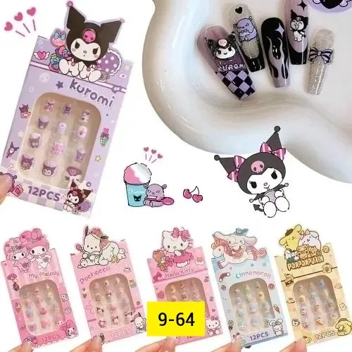 Sanrio мультфильм милые наклейки для ногтей для девочек — фото 9