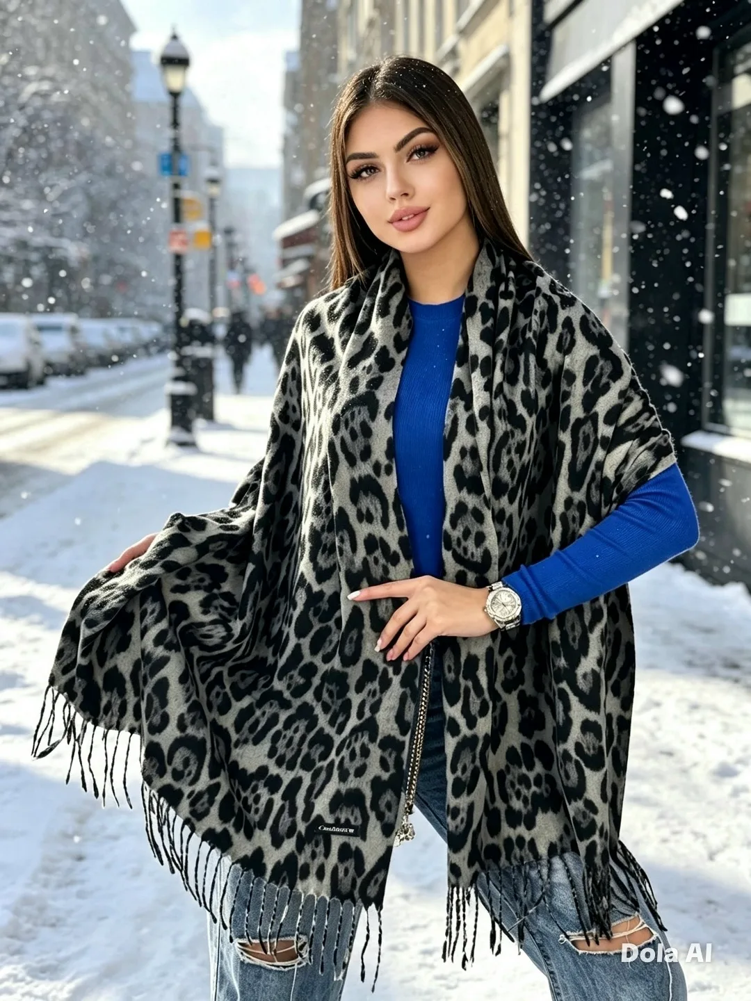 Палантин 100 шерсть кашемира — фото 4