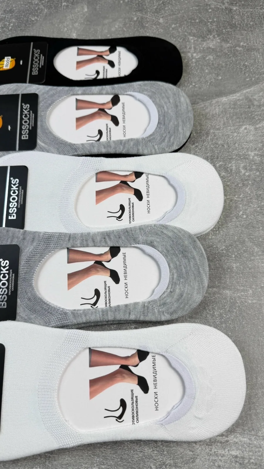 Носки-следки мужские из модала и хлопка — фото 3