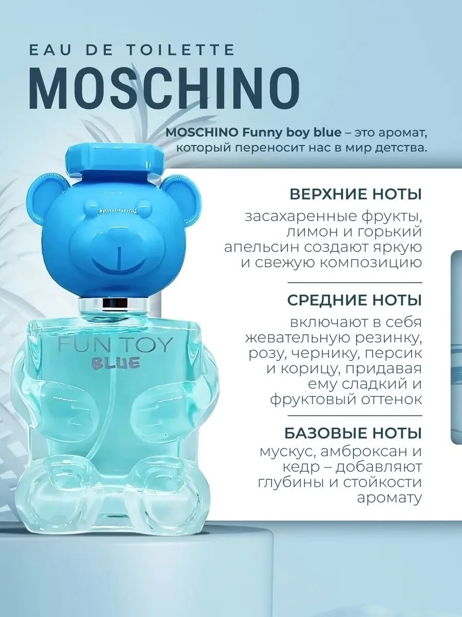 Парфюм мужской Moschino Toy 2 Blue Edition — фото 3