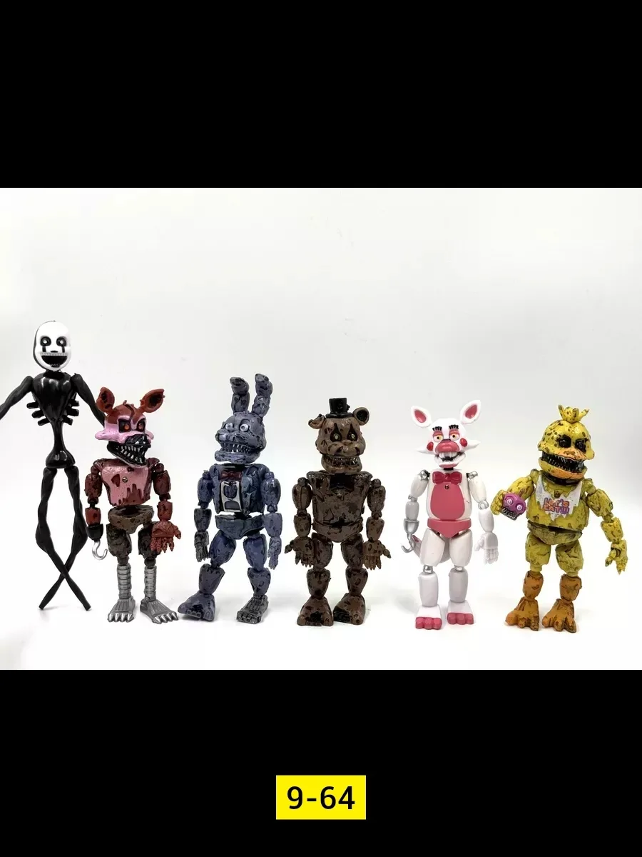 Набор из 6 светящихся фигурок персонажей из серии Five Nights — фото 4