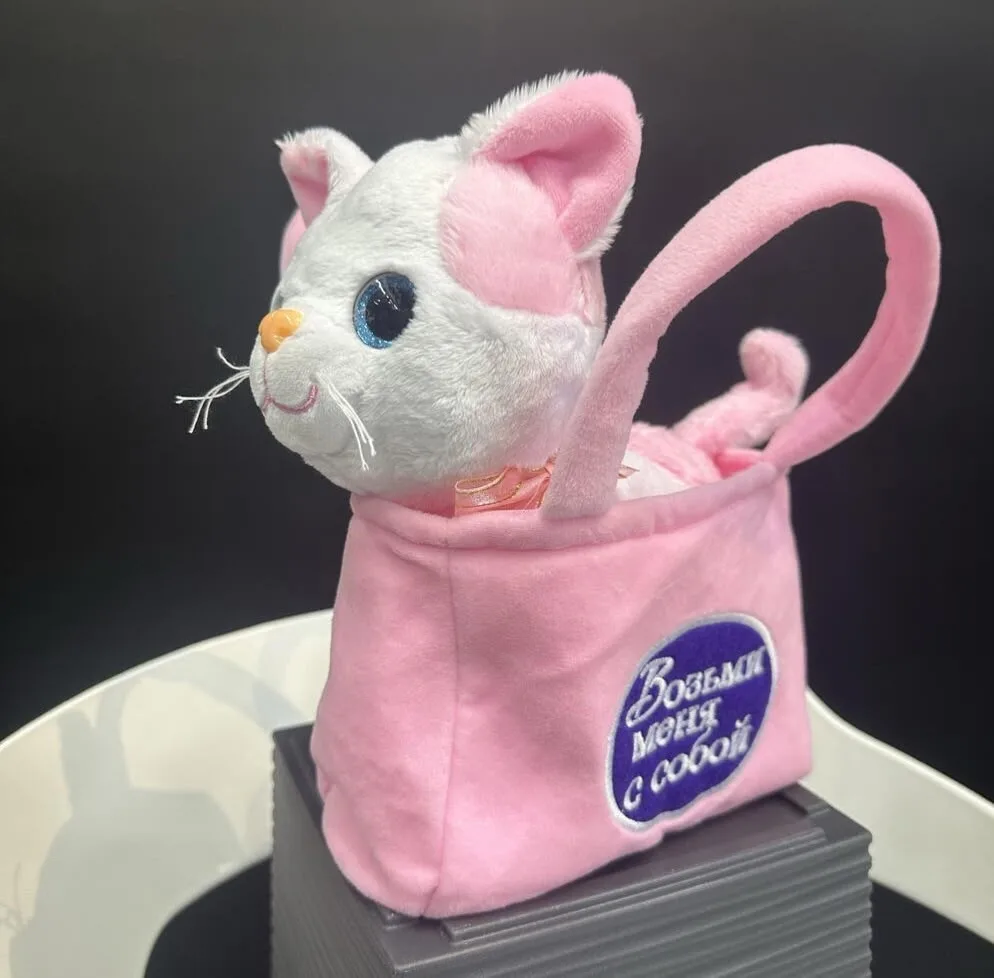 Постуления плюшевая мягкая игрушка кошка — фото 10