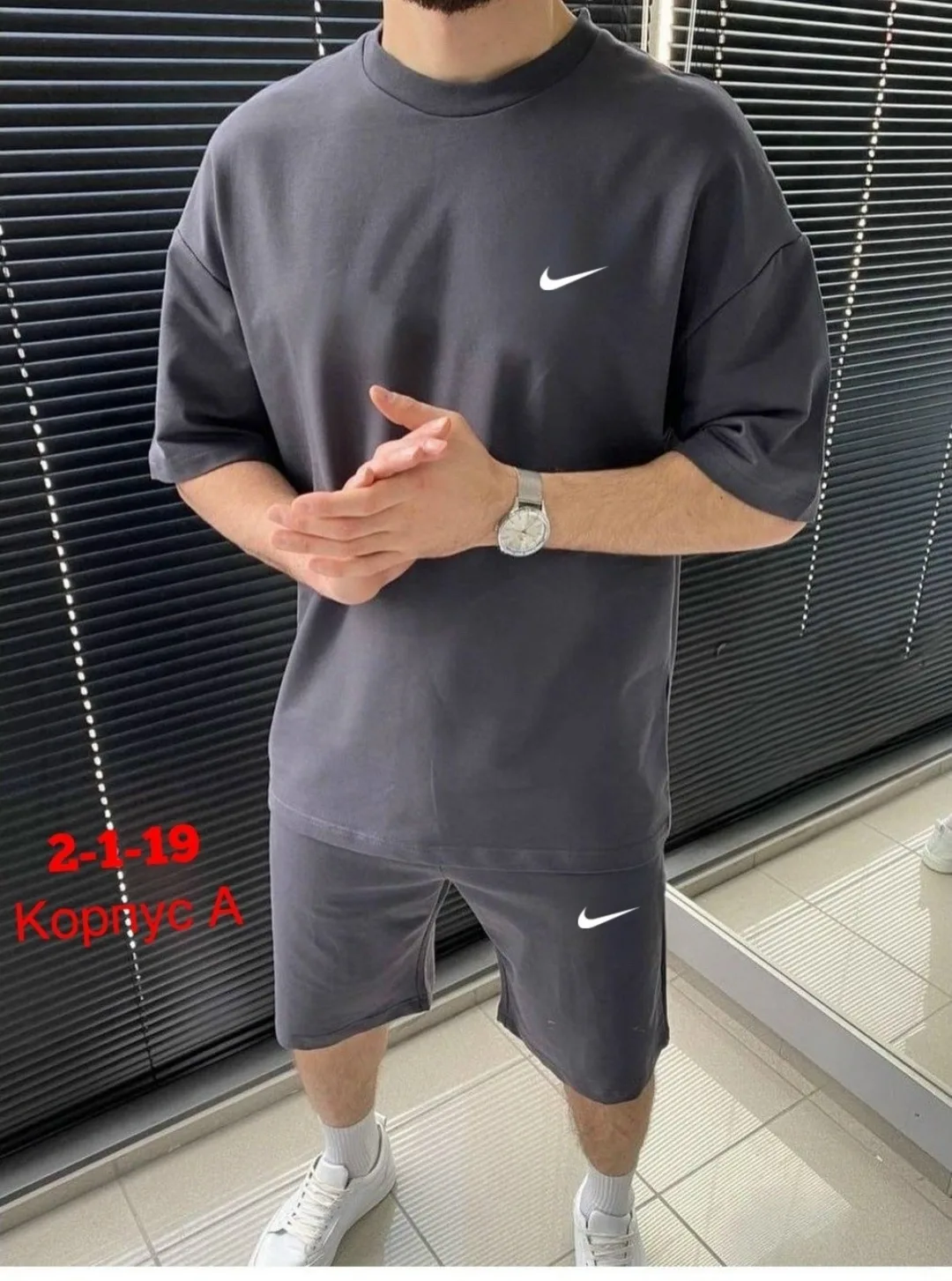 Спортивный костюм из хлопка двух нитка — фото 3