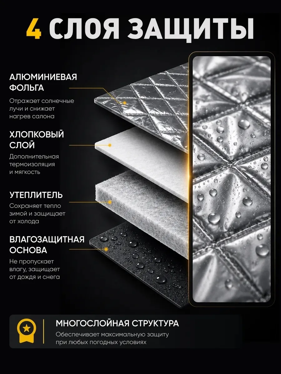 ЗАЩИТА ЛОБОВОГО СТЕКЛА ОТ СОЛНЦА — фото 3