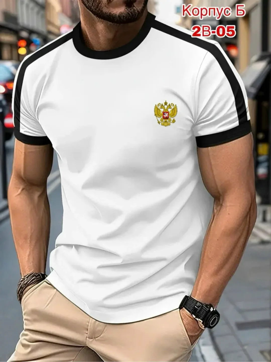 Мужская футболка из натурального хлопка — фото 5