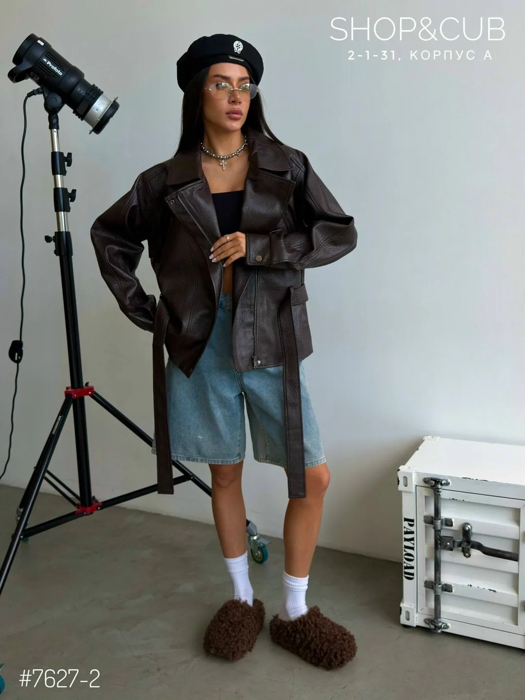 Демисезонная куртка из эко-кожи премиального сегмента с полным подкладом — фото 6