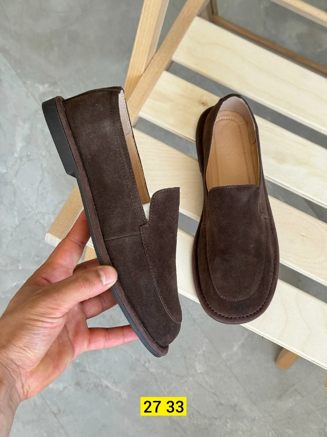 Мужские лоферы из натуральной замши — фото 2
