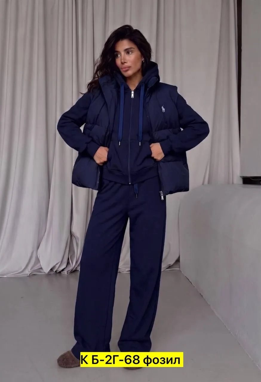Костюм тройка из ткани — фото 4