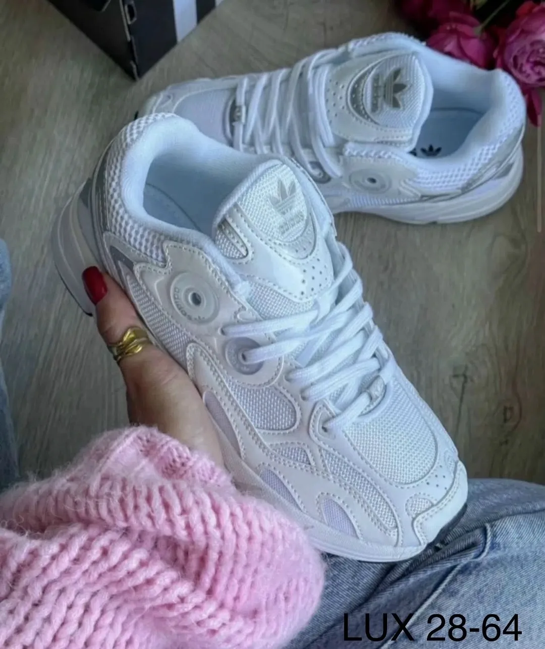 Кеды Adidas из натуральной кожи — фото 4