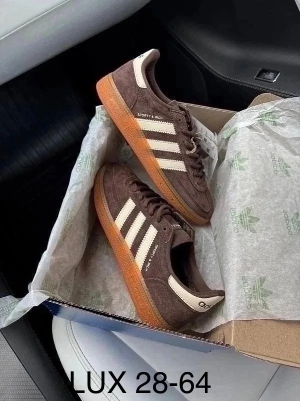 Кеды Adidas Samba из натуральной кожи — фото 4