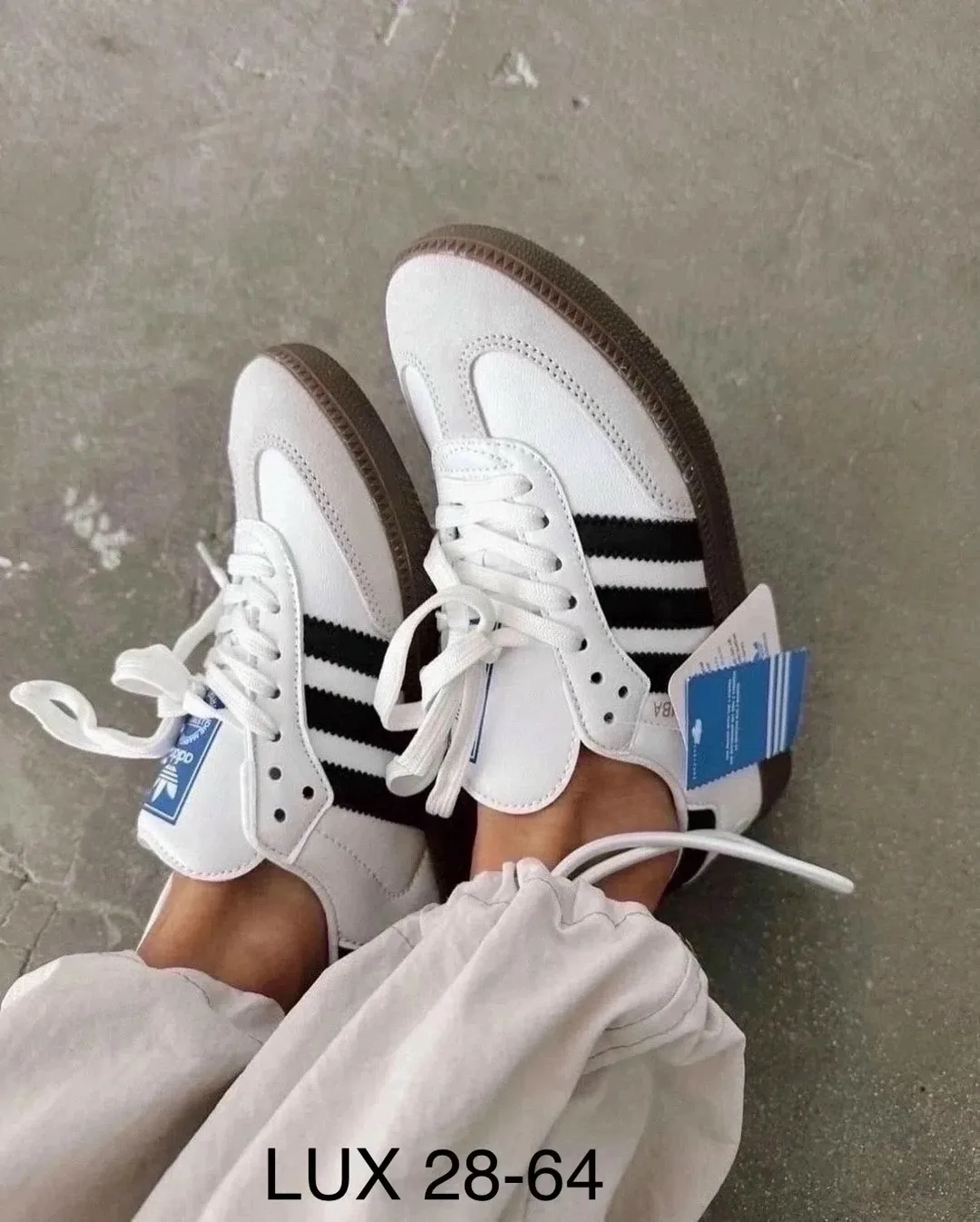 Кеды Adidas Samba из натуральной кожи — фото 3