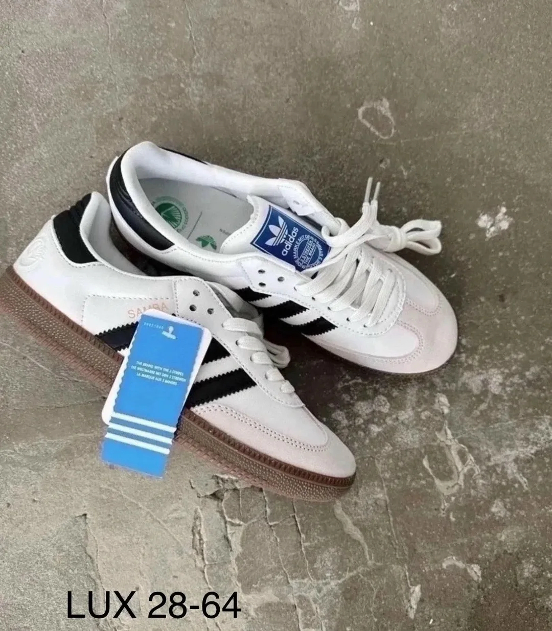 Кеды Adidas Samba из натуральной кожи — фото 4