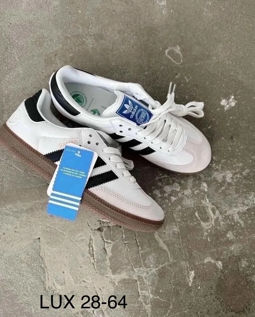 Кеды Adidas Samba из натуральной кожи — фото 5
