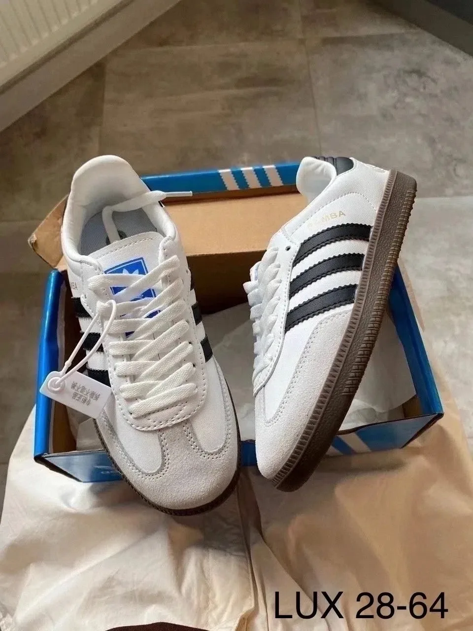 Кеды Adidas Samba из натуральной кожи — фото 7
