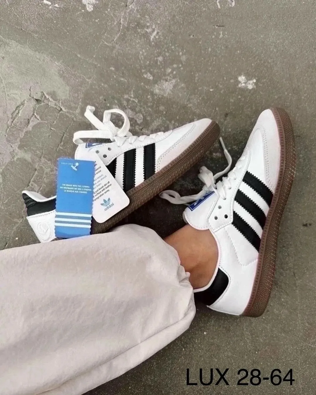 Кеды Adidas Samba из натуральной кожи — фото 8