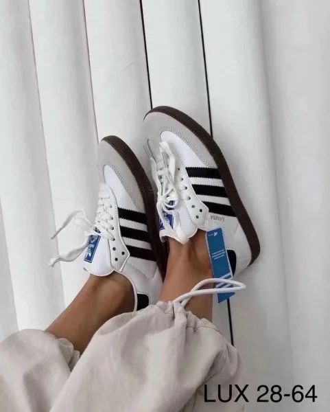 Кеды Adidas Samba из натуральной кожи — фото 6