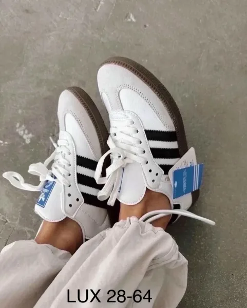 Кеды Adidas Samba из натуральной кожи — фото 15